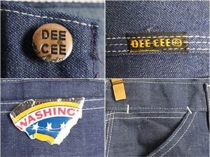 デッドストック 60's DEE CEE ライトオンス デニム ペインター パンツ (W25xL34)