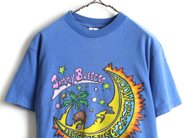 90s Jimmy Buffett ジミー バフェット 両面 ツアー プリント 半袖 Tシャツ (M)