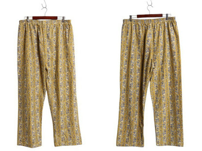 デッドストック 50s 60s ★ ペイズリー 総柄 パジャマ セットアップ メンズ XL ヴィンテージ プリント フランネル シャツ イージー パンツ