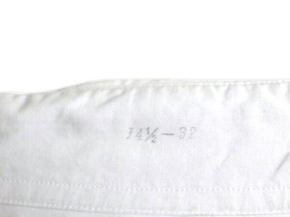 60s ★ Wedgefield 100% コットン 長袖 シャツ メンズ S / 古着 ヴィンテージ ポケット付き ドレス ワイシャツ フォーマル 無地 白 日本製