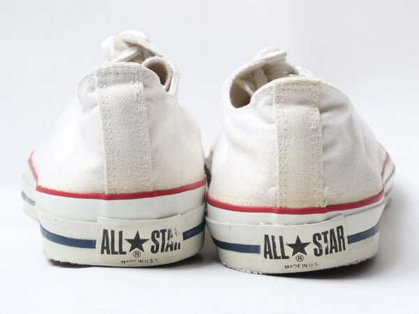 90's USA製 Converse コンバース オールスター ローカット オプティカルホワイト (13 31.5cm)