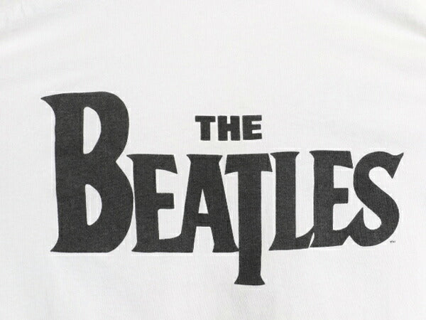 90s ★ ビートルズ イラスト プリント Tシャツ メンズ L 古着 オールド アップル オフィシャル 当時物 バンド ロック シングルステッチ 白