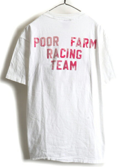 90s SNAP ON 企業 両面 フロッキー プリント 半袖 Tシャツ (XL)