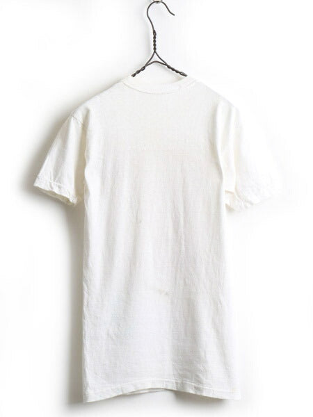 ~70's Unknown HVVFA 消防士 フェルト ワッペン プリント 半袖 Tシャツ (XS 程)