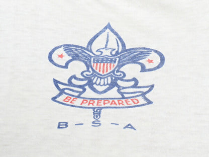 60's BSA Boy Scout of America ボーイスカウト 染み込み プリント 半袖 Tシャツ (S程)