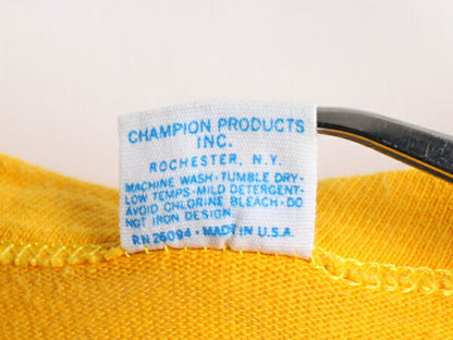 70's Champion チャンピオン BOBCATS プリント フットボール 半袖 Tシャツ (M)