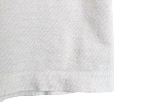 70s USA製 ★ チャンピオン カレッジ 染込み プリント リンガー Tシャツ メンズ M 小さめ S / ヴィンテージ アニマル バータグ コットン 白