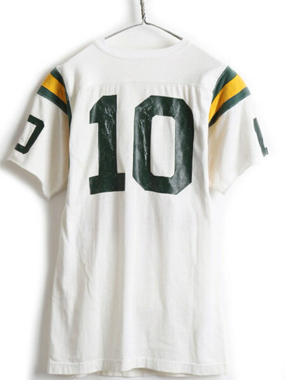 70's Champion チャンピオン レーヨン 半袖 フットボール Tシャツ (38)