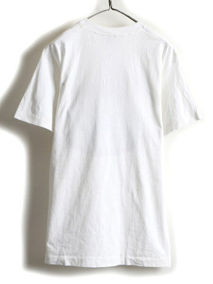90s ウシ 牛 アニマル プリント 半袖 Tシャツ (L)