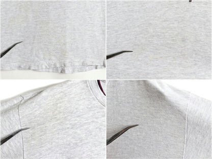 90s Champion チャンピオン 100% コットン 二重リブ ビッグ ロゴ 刺繍 半袖 Tシャツ (L)