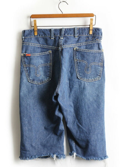 60's BIG SMITH Buckaroo ビッグスミス 5ポケット 片耳 カットオフ デニム ハーフ パンツ (28 程)
