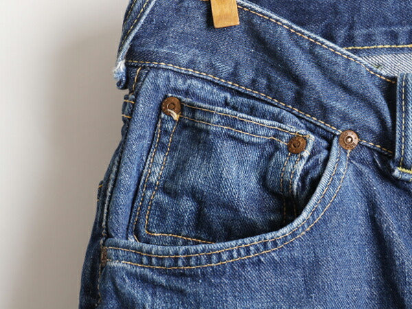60's BIG SMITH Buckaroo ビッグスミス 5ポケット 片耳 カットオフ デニム ハーフ パンツ (28 程)