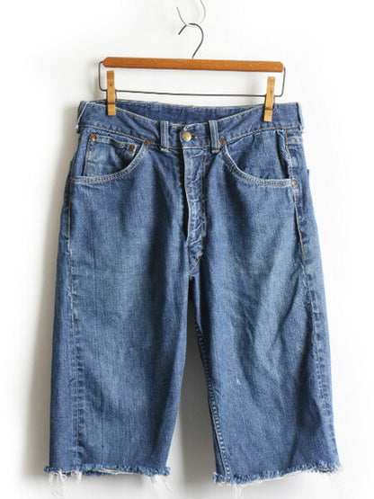 60's BIG SMITH Buckaroo ビッグスミス 5ポケット 片耳 カットオフ デニム ハーフ パンツ (28 程)
