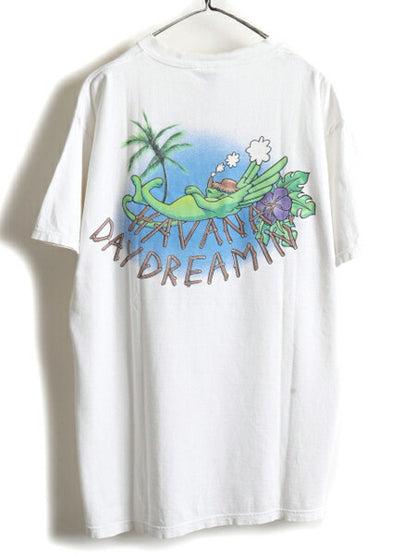 90s Jimmy Buffett ジミー バフェット ツアー プリント 半袖 Tシャツ (XL)