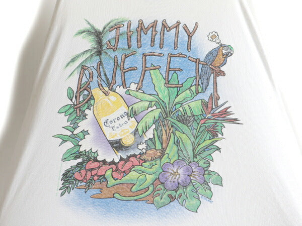 90s Jimmy Buffett ジミー バフェット ツアー プリント 半袖 Tシャツ (XL)