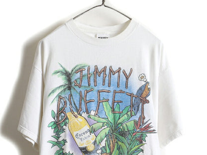90s Jimmy Buffett ジミー バフェット ツアー プリント 半袖 Tシャツ (XL)