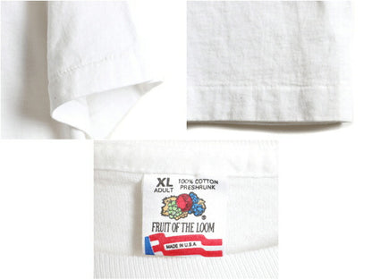 90s WWF ポケット付き パンダ アニマル 両面 プリント 半袖 Tシャツ (XL)