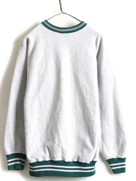90s USA製 Champion チャンピオン リバースウィーブ リブライン スウェット トレーナー (XL)