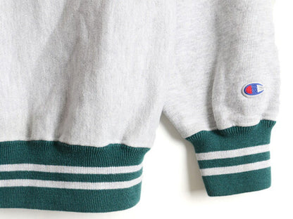 90s USA製 Champion チャンピオン リバースウィーブ リブライン スウェット トレーナー (XL)