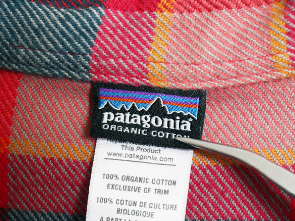 パタゴニア ロングスリーブ フィヨルド フランネル シャツ レディース S 程 / 13年製 アウトドア チェック 長袖シャツ ネルシャツ ボックス
