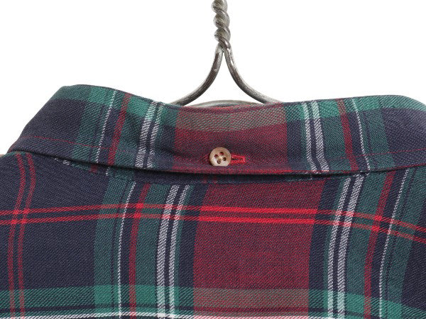 90s ブルックスブラザーズ チェック 3点留め ボタンダウン フランネル シャツ メンズ XL / オールド ネルシャツ 長袖シャツ 大きいサイズ