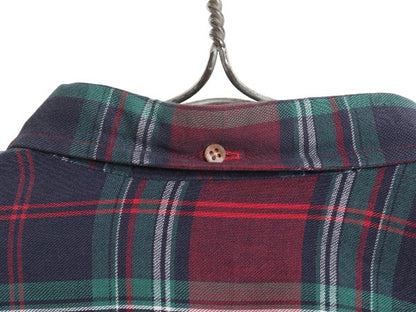 90s ブルックスブラザーズ チェック 3点留め ボタンダウン フランネル シャツ メンズ XL / オールド ネルシャツ 長袖シャツ 大きいサイズ