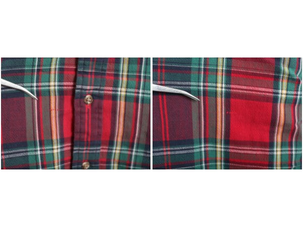 90s ブルックスブラザーズ チェック 3点留め ボタンダウン フランネル シャツ メンズ XL / オールド ネルシャツ 長袖シャツ 大きいサイズ