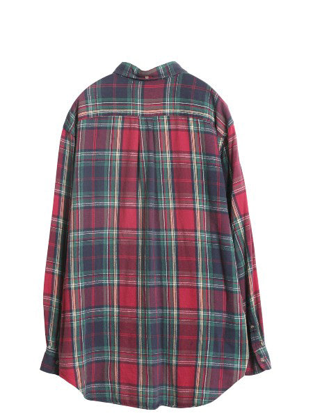 90s ブルックスブラザーズ チェック 3点留め ボタンダウン フランネル シャツ メンズ XL / オールド ネルシャツ 長袖シャツ 大きいサイズ