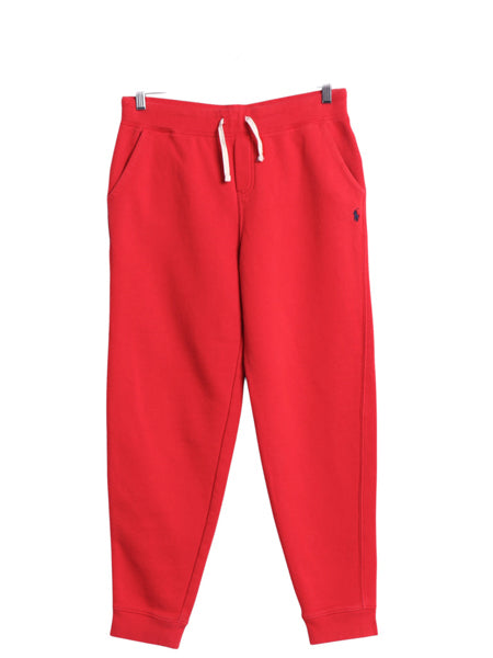 ポロ ラルフローレン ポケット付き スウェット パンツ キッズ XL メンズ レディース S 裏起毛 トレーナー ワンポイント イージーパンツ 赤