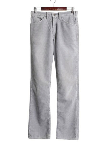 80s USA製 ★ リーバイス 519 コーデュロイ パンツ メンズ 実寸 31 33 程 80年代 ヴィンテージ Levis スリム ストレート 細畝 42 TALON 灰