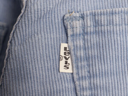 80s USA製 ★ リーバイス 519 コーデュロイ パンツ メンズ 実寸 31 32 程 80年代 ヴィンテージ Levis スリム ストレート 細畝 42 TALON 青