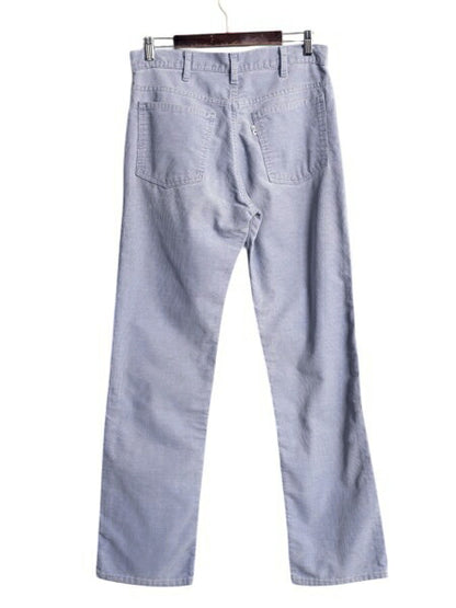 80s USA製 ★ リーバイス 519 コーデュロイ パンツ メンズ 実寸 32 32 程 古着 80年代 ヴィンテージ Levis スリム ストレート 細身 細畝 青
