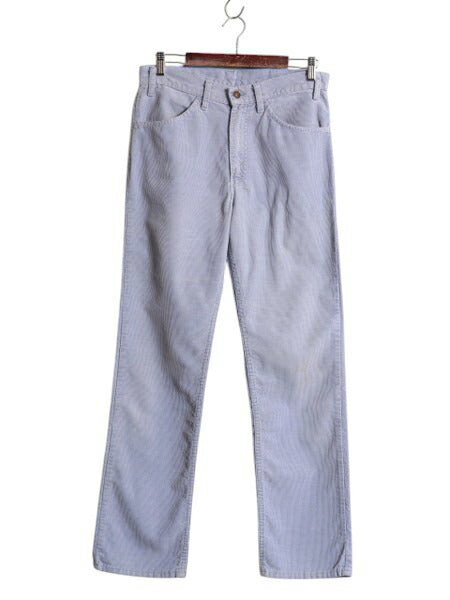 80s USA製 ★ リーバイス 519 コーデュロイ パンツ メンズ 実寸 32 32 程 古着 80年代 ヴィンテージ Levis スリム ストレート 細身 細畝 青