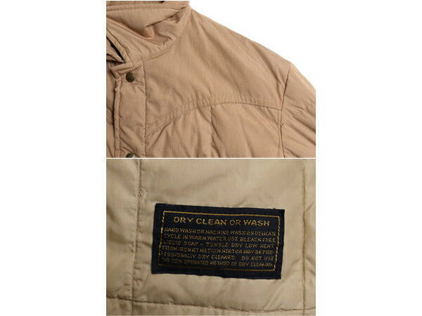 70s 80s ★ エディーバウアー ダウン シャツ ジャケット メンズ M / 古着 ヴィンテージ 黒タグ アウトドア ウエスタン ジャンパー ベージュ
