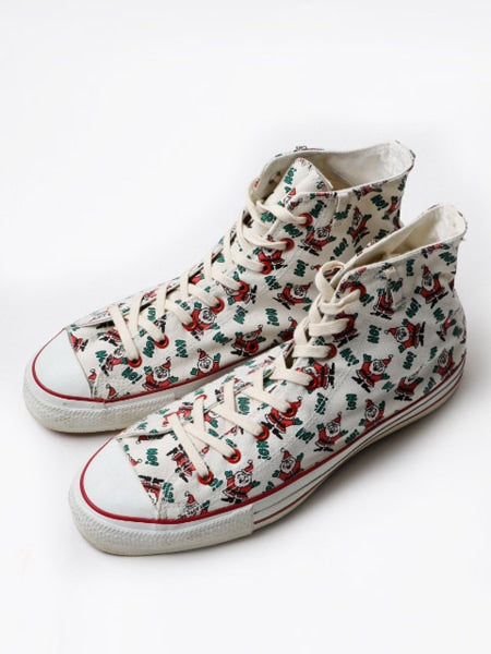 90's Converse コンバース All Star オールスター Hi クリスマス柄 (10 1/2 29cm)