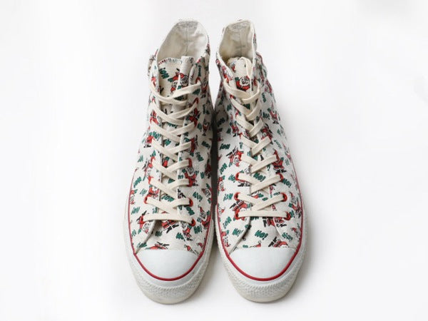 90's Converse コンバース All Star オールスター Hi クリスマス柄 (10 1/2 29cm)