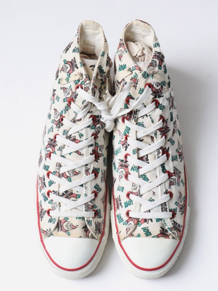 80's USA製 Converse コンバース オールスター ハイカット クリスマス柄 (10 1/2 29cm)