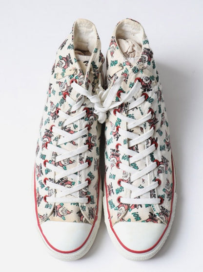 80's USA製 Converse コンバース オールスター ハイカット クリスマス柄 (10 1/2 29cm)