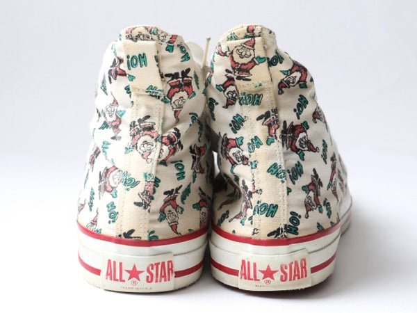 80's USA製 Converse コンバース オールスター ハイカット クリスマス柄 (10 1/2 29cm)