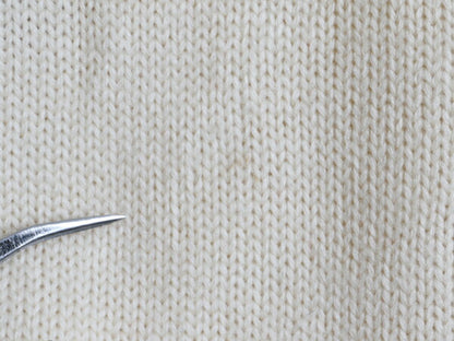 40's PERSON カレッジ 刺繍  Vネック ニット セーター (M 程)