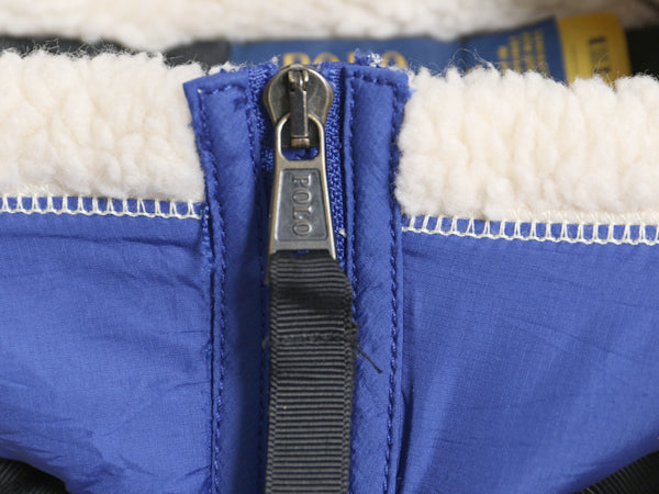 ポロ ラルフローレン ノルディック パイル フリース ジャケット レディース M / 古着 フルジップ ハイネック ジャンパー ボア マルチカラー