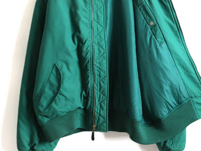 90s 大きいサイズ XL ★ POLO ポロ ラルフローレン MA-1 タイプ フライト ジャケット ( メンズ ) 古着 90年代 中綿 ボンバー ブルゾン 緑