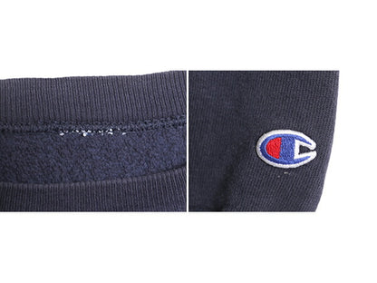 90s ★ チャンピオン リバースウィーブ ウイングフット プリント スウェット メンズ XL 程/ 90年代 オールド Champion NYAC トレーナー 紺
