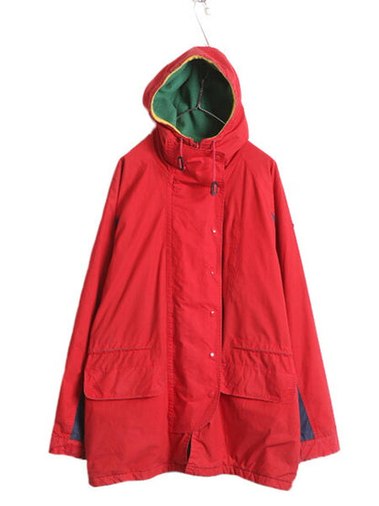 90s ★ ポロ ラルフローレン コットン マウンテン パーカー ジャケット メンズ L 90年代 POLO フリース ライナー付き マンパ ハーフ コート