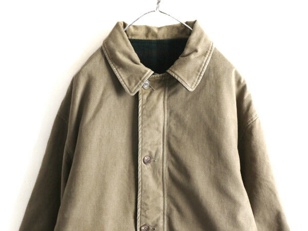 90s USA製 ★ POLO ポロ ラルフローレン コットン × ウール リバーシブル ジャケット ( メンズ XL ) 90年代 オールド フルジップ メルトン