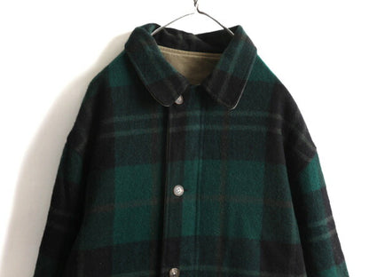90s USA製 ★ POLO ポロ ラルフローレン コットン × ウール リバーシブル ジャケット ( メンズ XL ) 90年代 オールド フルジップ メルトン