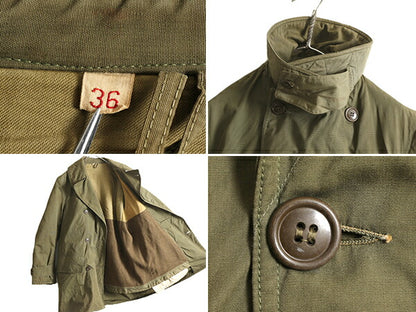40s ★ 米軍実物 US ARMY M-1943 マッキーノ コート メンズ S 程/ ヴィンテージ ジープ マッキノー ジャケット ダブルブレスト ミリタリー