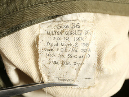 40s ★ 米軍実物 US ARMY M-1943 マッキーノ コート メンズ S 程/ ヴィンテージ ジープ マッキノー ジャケット ダブルブレスト ミリタリー