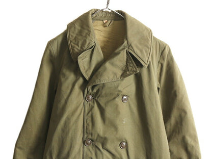 40s ★ 米軍実物 US ARMY M-1943 マッキーノ コート メンズ S 程/ ヴィンテージ ジープ マッキノー ジャケット ダブルブレスト ミリタリー