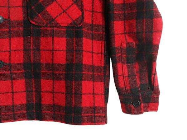 60s ★ ALASKA SLEEPING BAG 長袖 ウール シャツ メンズ L 古着 ヴィンテージ CPO ジャケット ボックス ヘビーウェイト ツートン チェック